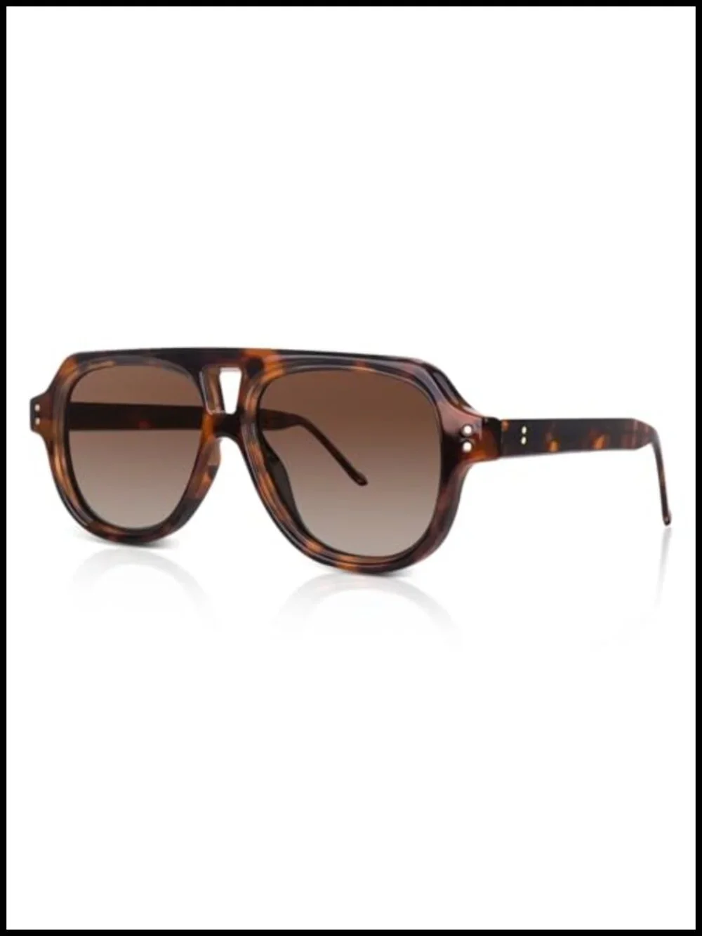 Women Polarized Retro Square Aviator Sunglasses with UV Protection